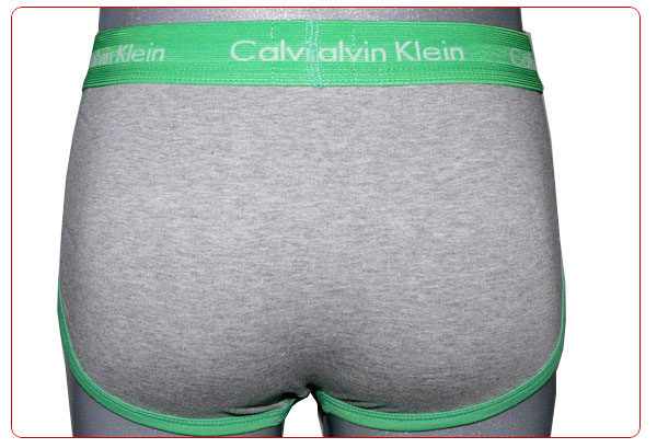 Slips Calvin Klein Hombre 365 Verde Gris